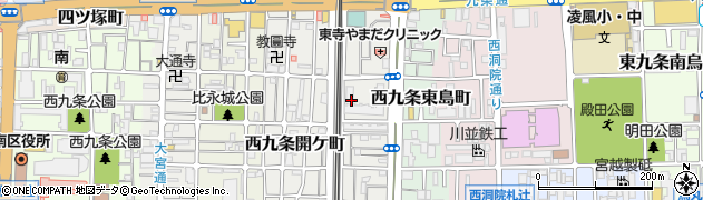 京都府京都市南区西九条島町周辺の地図