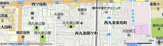 京都府京都市南区西九条開ケ町69周辺の地図