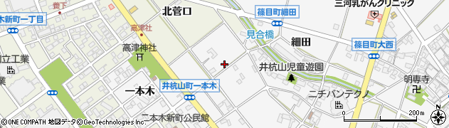 愛知県安城市井杭山町（菅口）周辺の地図