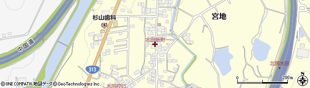 水田新町周辺の地図