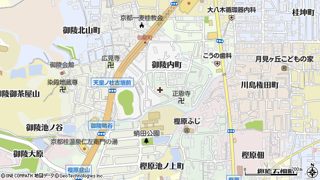 〒615-8233 京都府京都市西京区御陵荒木町の地図