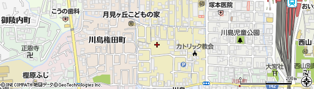京都府京都市西京区川島尻堀町周辺の地図