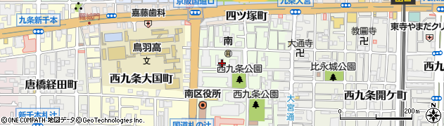 京都市南区西九条南田町10 第3大洋ガレージ周辺の地図