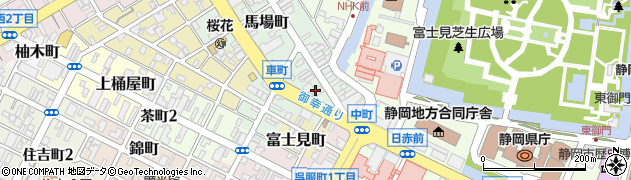 静岡県静岡市葵区馬場町109周辺の地図