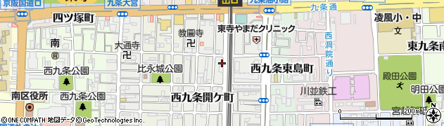 京都府京都市南区西九条開ケ町144周辺の地図
