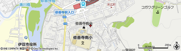 静岡県伊豆市柏久保229周辺の地図