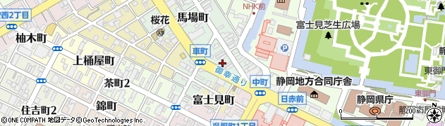アコルデ駿府アークス・タワー周辺の地図