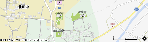 兵庫県神崎郡市川町上田中周辺の地図