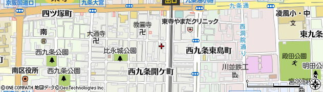 京都府京都市南区西九条開ケ町143周辺の地図