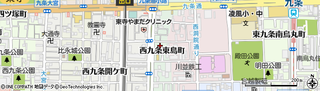 京都府京都市南区西九条東島町周辺の地図