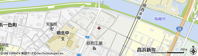 三重県四日市市高浜町周辺の地図