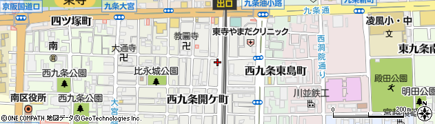 京都府京都市南区西九条開ケ町138周辺の地図