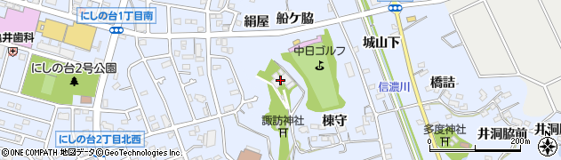 天徳院周辺の地図