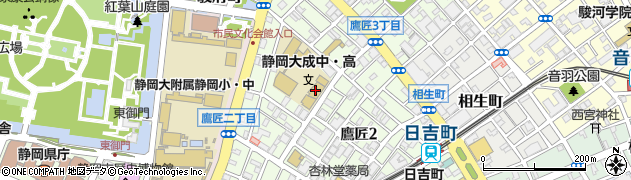 静岡大成高等学校周辺の地図