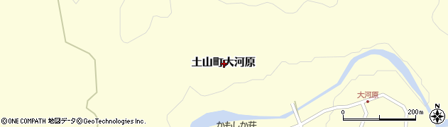 滋賀県甲賀市土山町大河原周辺の地図