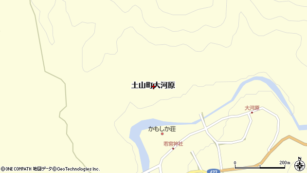 〒528-0201 滋賀県甲賀市土山町大河原の地図