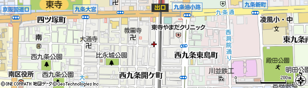 京都府京都市南区西九条開ケ町137周辺の地図