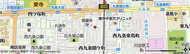 京都府京都市南区西九条開ケ町114周辺の地図