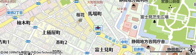 静岡県静岡市葵区車町37周辺の地図