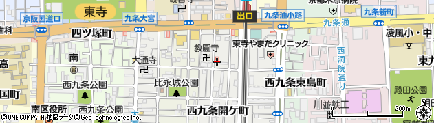 京都府京都市南区西九条開ケ町110周辺の地図
