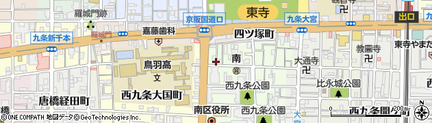 京都府京都市南区西九条南田町周辺の地図
