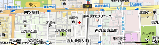 京都府京都市南区西九条開ケ町115周辺の地図
