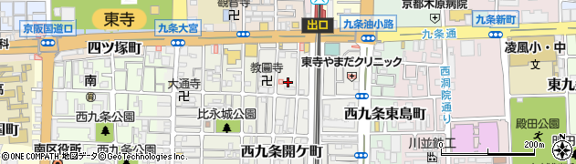 京都府京都市南区西九条開ケ町116周辺の地図