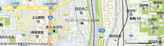 ランドーレジデンシャルホテル京都スイーツ周辺の地図