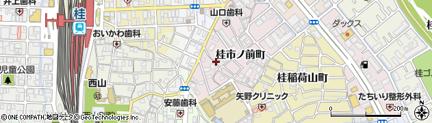 京都府京都市西京区桂市ノ前町周辺の地図