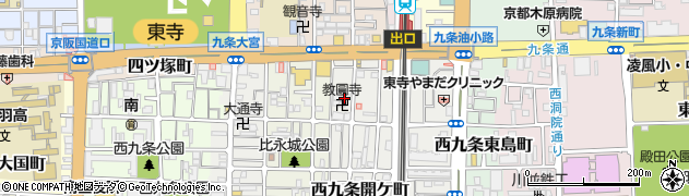 京都府京都市南区西九条開ケ町85周辺の地図