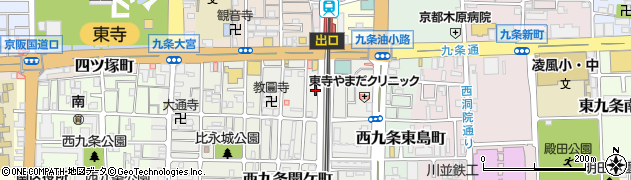 京都府京都市南区西九条開ケ町132周辺の地図