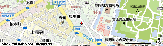 静岡県静岡市葵区馬場町93周辺の地図