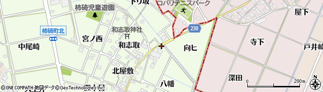 愛知県安城市柿碕町八幡7周辺の地図