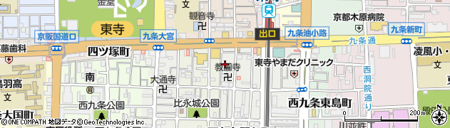 京都府京都市南区西九条開ケ町92周辺の地図