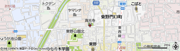 眞光寺周辺の地図