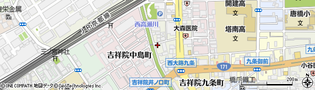 京都府京都市南区吉祥院清水町周辺の地図