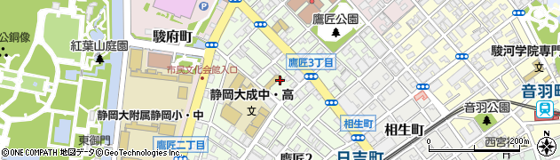 静岡精華幼稚園周辺の地図