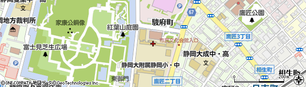 国立静岡大学教育学部附属静岡中学校周辺の地図
