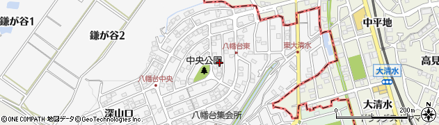 愛知県知多市八幡（曽山）周辺の地図