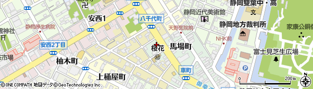 静岡県静岡市葵区馬場町74周辺の地図
