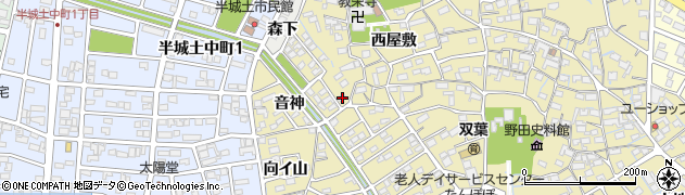 愛知県刈谷市野田町音神1周辺の地図