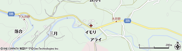 愛知県岡崎市大井野町（イモリ）周辺の地図