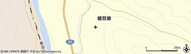 愛知県新城市能登瀬（上ノ平）周辺の地図