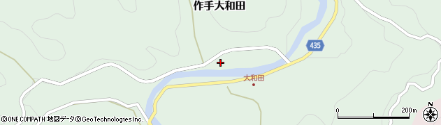 愛知県新城市作手大和田（内ノ沢）周辺の地図