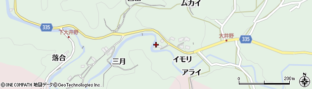 愛知県岡崎市大井野町（三月）周辺の地図