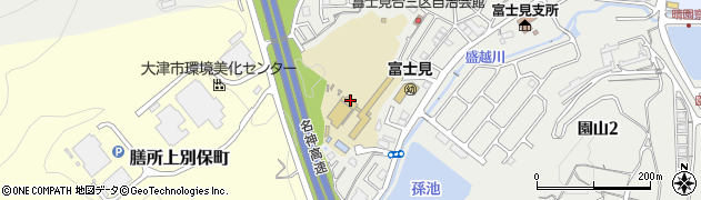 滋賀県大津市富士見台42周辺の地図