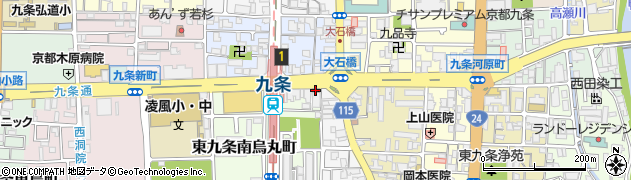セブンイレブン京都大石橋店周辺の地図