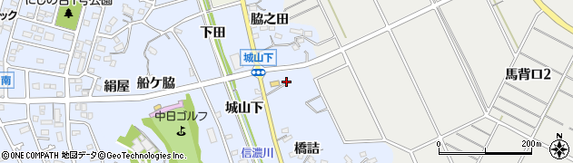 愛知県知多市佐布里（脇之田前）周辺の地図