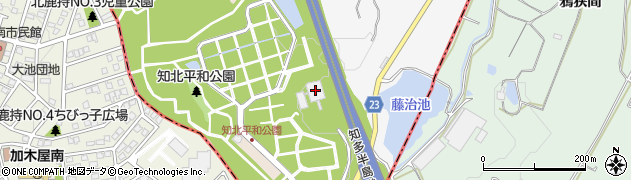 知北斎場周辺の地図