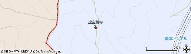 虚空蔵寺周辺の地図